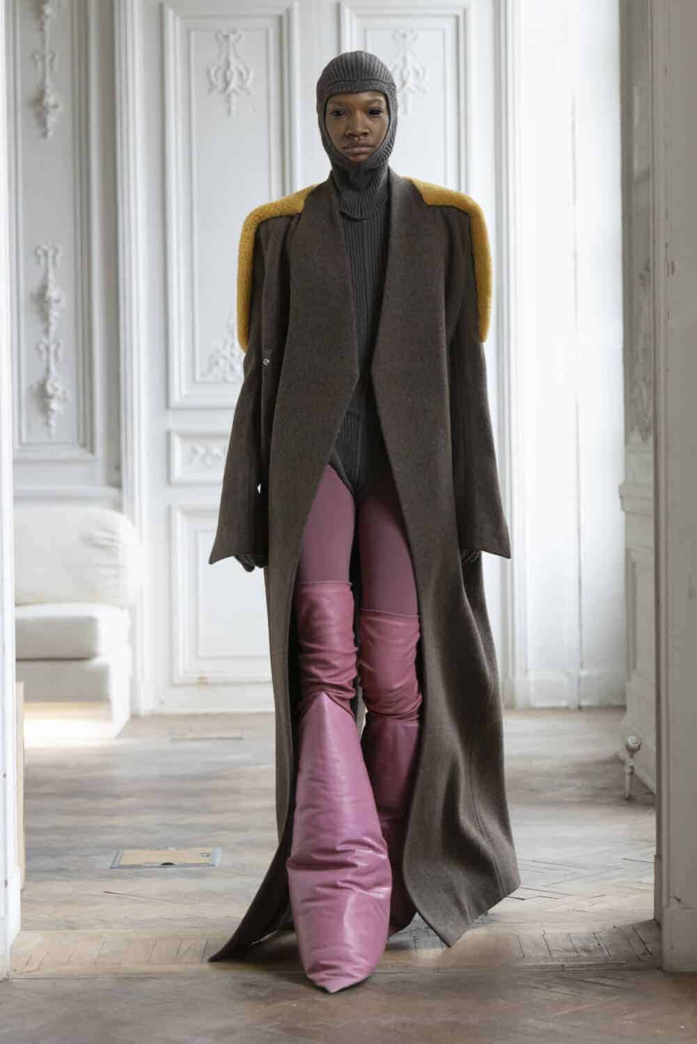 ワンピース RICK OWENS FW23 ASYMMETRICAL LONG TOP (RO02C1155_WN09) RICK OWENS | LONG CODA SKIRT